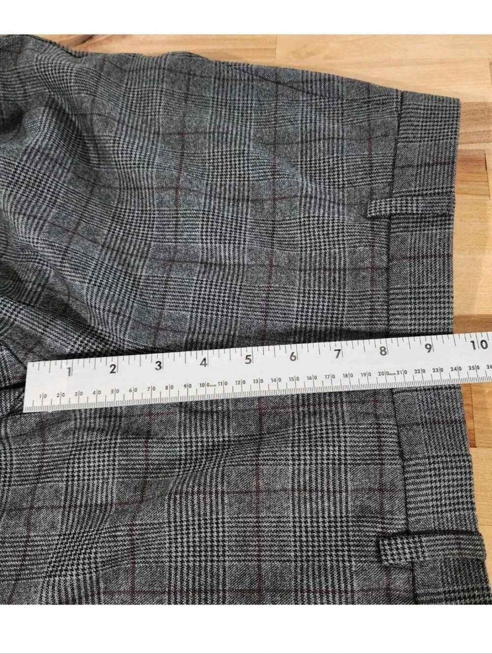 Tommy Hilfiger Dress Pants Mens 30x30 Gray Plaid TH Flex Stretch Flat Front NWT